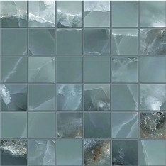 Emil Ceramica Tele di Marmo Onyx Mosaico Onyx Green Silktech 50x50 / Эмиль Керамика Теле ди Мармо Оникс Мосаико Оникс Грин Силктех
 50x50 